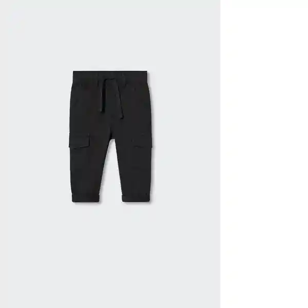 Pantalón Paviab Negro Talla 71 Niños Mango