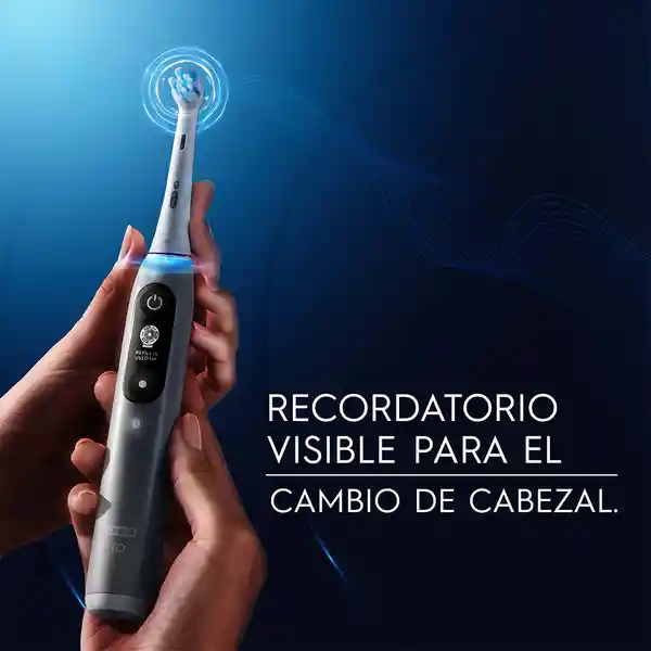 Oral B iO Series 6 Cepillo de Dientes Eléctrico Cabezal Redondo Sensor de Presión Mango Ergonómico y Estuche Gris