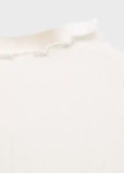 Camiseta Curlis Blanco Talla S Mujer Mango