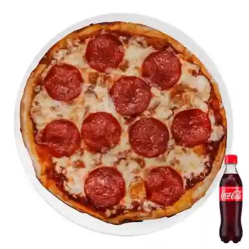 Pizza pepperoni +cocacola orig 400ml