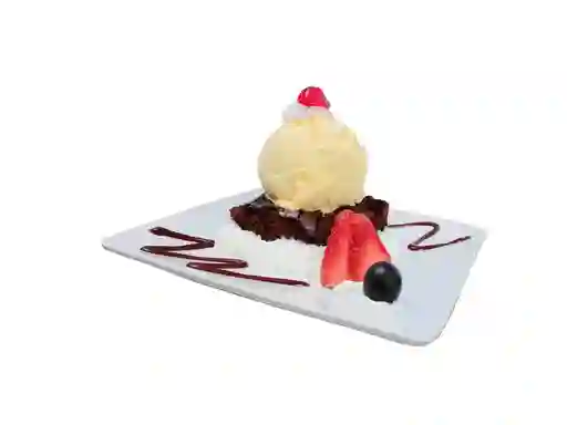 Brownie con Helado