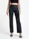  Pantalon Percival Negro Puro Ultra Oscuro Talla 6 Naf-Naf 