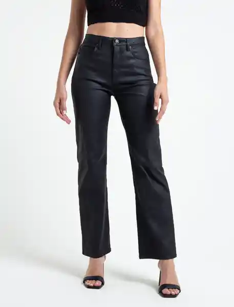  Pantalon Percival Negro Puro Ultra Oscuro Talla 6 Naf-Naf 