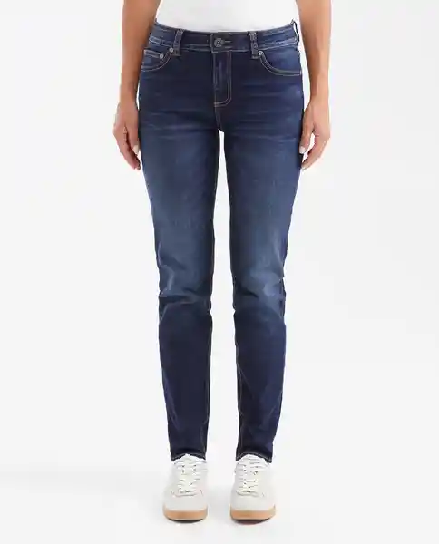 Jean Rusty Femenino Azul Clásico Oscuro Talla 5 Chevignon