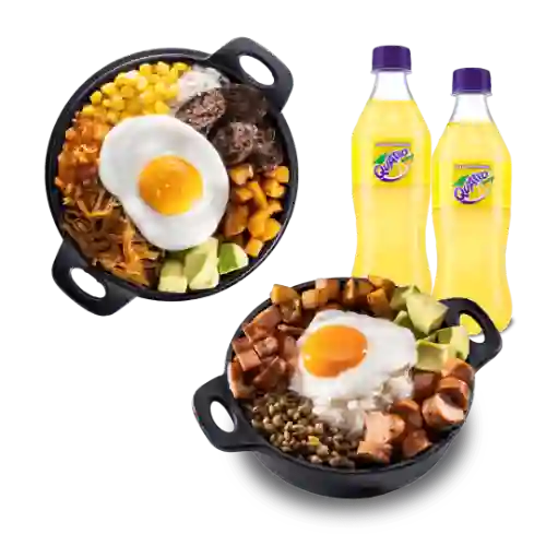 2 Cazuelas a Elección + Bebida Quatro