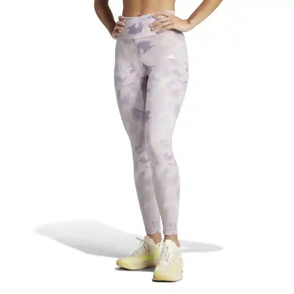 Adidas Leggings te Aop Flower L Mujer Morado Talla L IN6990