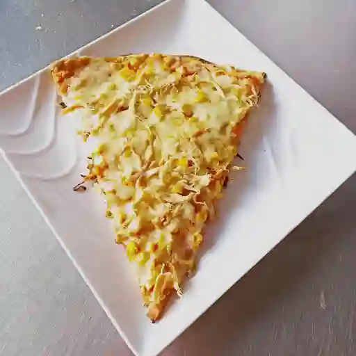 Porción de pizza de campesina
