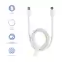 Cable de Carga Rápida Tipo C Laptop y Celular Blanco 100W Miniso