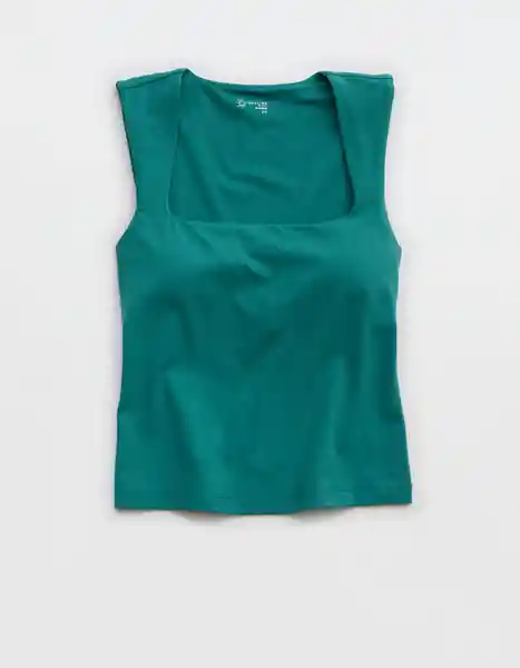Camiseta Verde Talla: MEDIUM Aerie 1972387 American Eagle