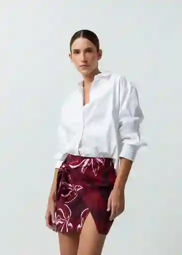 Camisa Mujer Crudo Puro Claro Talla M 512G072 Naf Naf