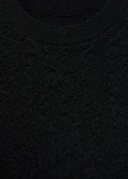 Top Brain Negro Talla S Mujer Mango