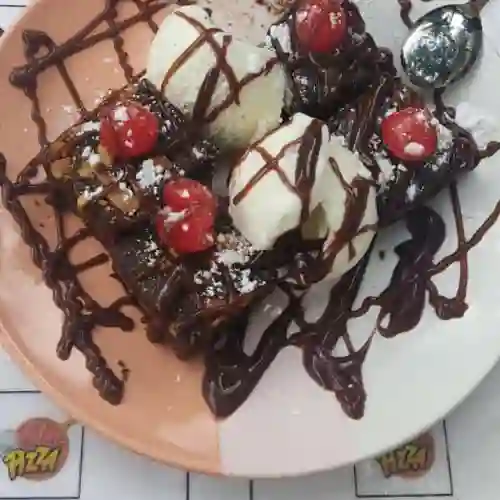 Brownie con Helado