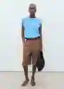 Camiseta Viri Azul Talla XS Mujer Mango