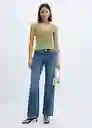 Top Klan Verde Talla S Mujer Mango