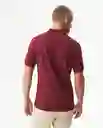 Camiseta Polo Muscle Rojo Zinfandel Oscuro L Chevignon