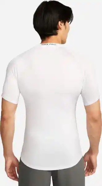 Nike Camiseta M Np Df Tight Top Ss Para Hombre Blanco Talla S