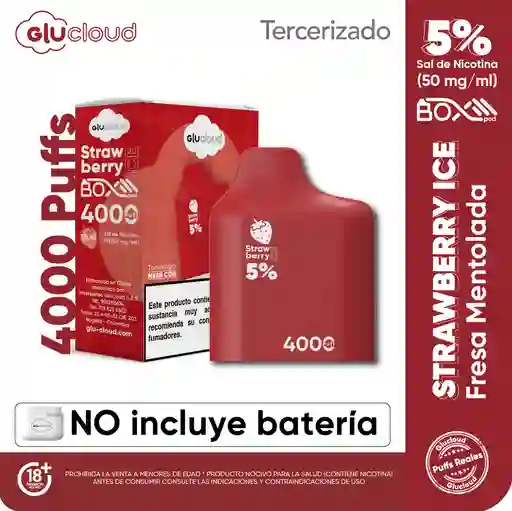 Glucloud Strawberry Ice Pod 4000 puff