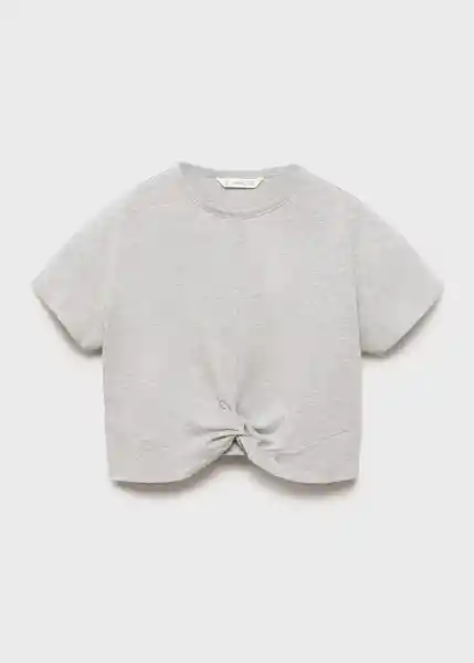 Camiseta Nudo Gris Medio Vigore Talla 10 Niña Mango