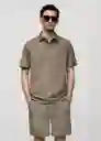 Camiseta Polo Como Khaki Talla Xxl Hombre Mango