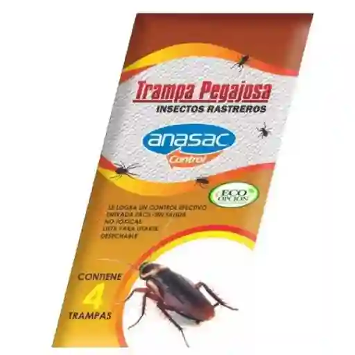 Anasac Trampa Pegajosa Insectos Rastreros