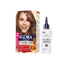 Tinte Igora Vital 6-34 Chocolate Dorado + Oxigenta Gratis