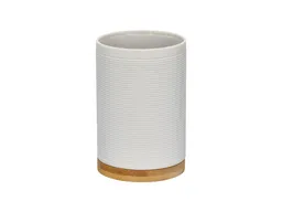 Vaso Bambú Blanco Casaideas