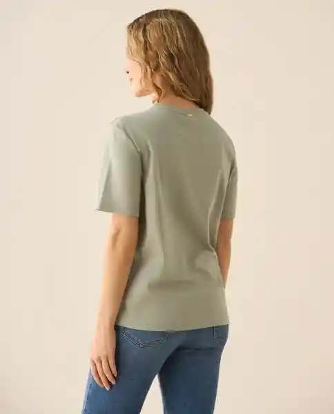 Camiseta Verde Hibernal Claro Talla L 603G009 Esprit