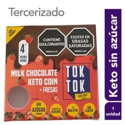 Tok Tok Chocolatina Keto + Fresas Sin Azúcar
