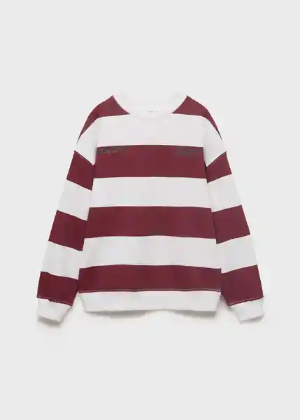 Buzo Sudadera Striblo Vino Talla 10 Niño Mango