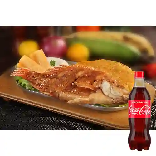 Combo Mojarra Frita + Coca Cola Original 600ML