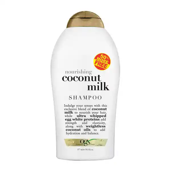 Organix Shampoo Ogx Coconut Milk 50% Free 577 mL