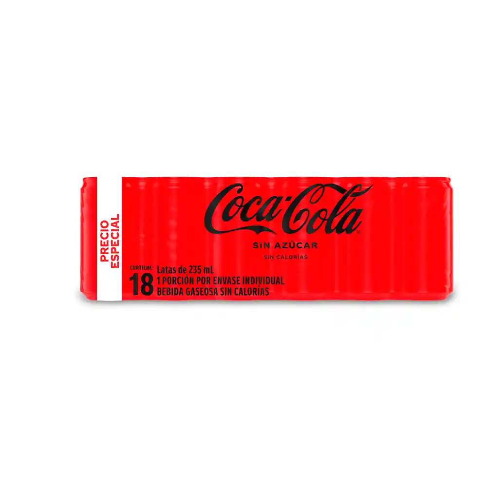 Coca-Cola Refresco Sin Azúcar 235ml x 18 Unds