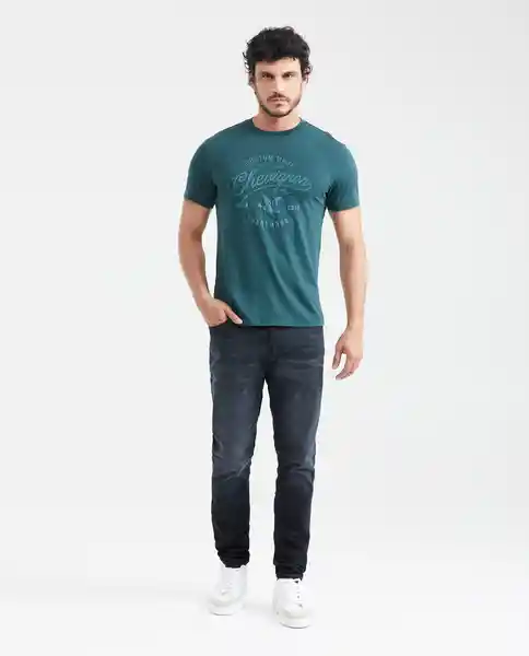 Camiseta Chevignon Graphic Verde Nafta Ultra Oscuro M Chevignon