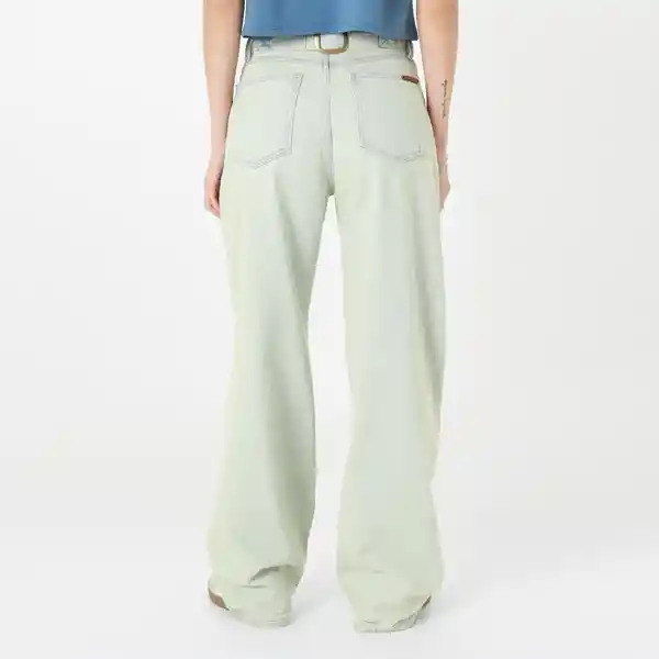 Jean Tiro Alto Bota Recta Azul Talla 10 - 717199