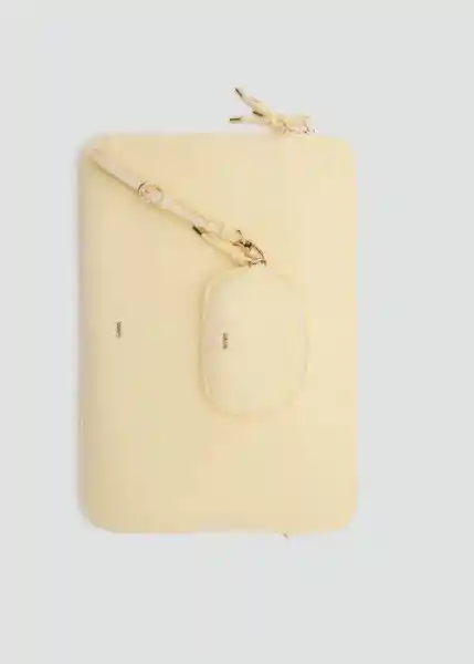 Monedero P Sorbete Amarillo Pastel Talla 99 Mujer Mango