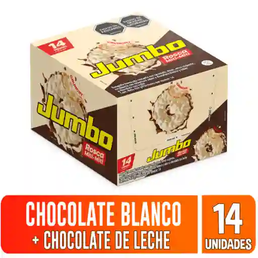 Jumbo Rosca Horneada Mitimiti Chocolate Blanco y Con Leche