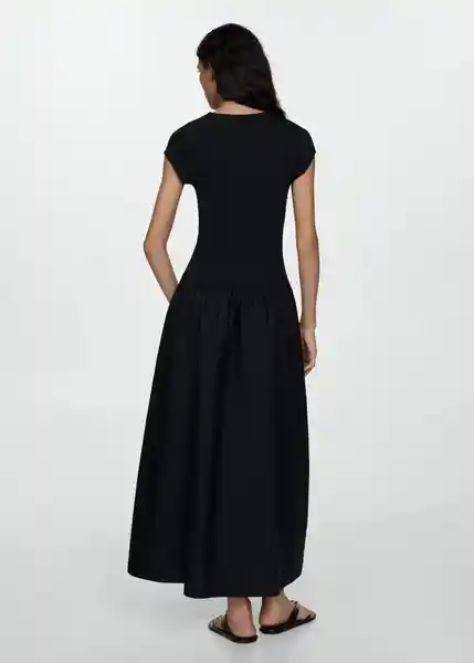 Vestido Valvin Negro Talla S Mujer Mango