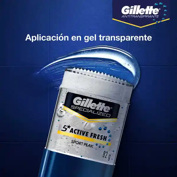 Antitranspirante en Gel Invisible Gillette Sport Peak 82 g