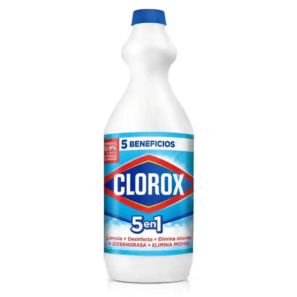 Blanqueador Líquido 5 en 1 Clorox Original Botella 930 mL
