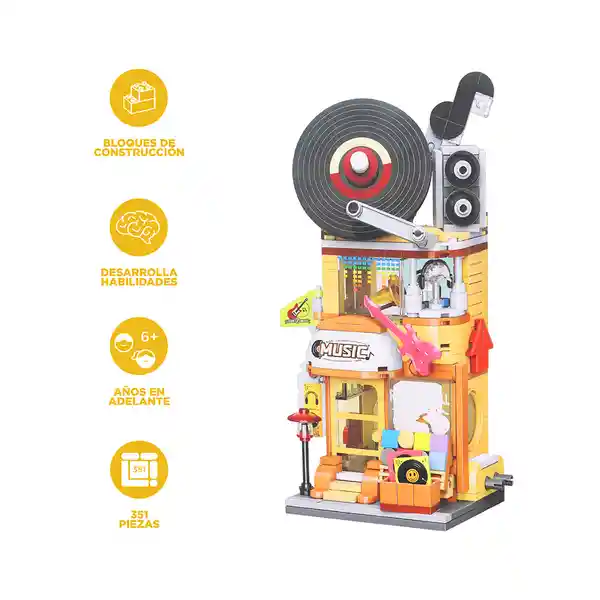 Bloque de Construcción Tienda de Instrumentos Musicales Miniso