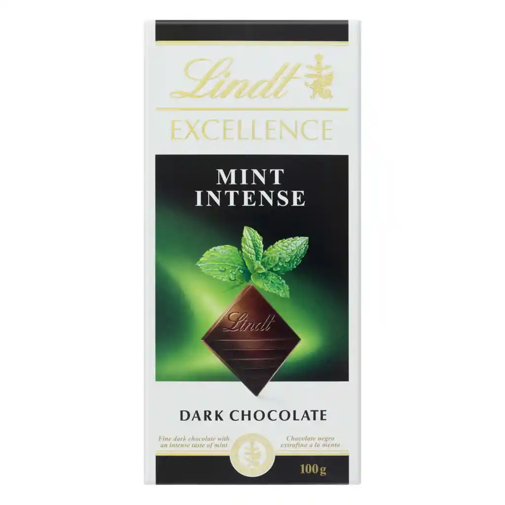 Lindt Barra de Chocolate Excellence Mint Intense