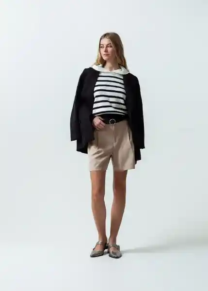 Short Mujer Beige Humus Medio 12 551G372 Naf Naf