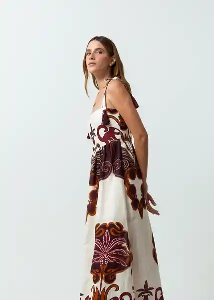 Vestido Gigi Mujer Crudo Novia Claro Talla S 572G361 Naf Naf