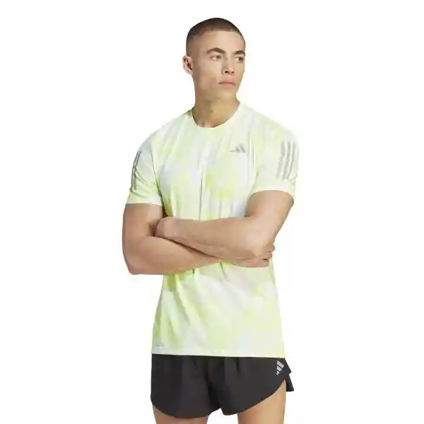 Adidas Camiseta Otr Tee Aop Para Hombre Verde Talla XL