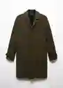 Abrigo Turen Khaki Talla S Hombre Mango