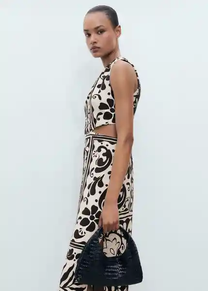 Vestido Olimpio Negro Talla S Mujer Mango