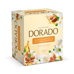 Dorado Jabón de Tocador Jazmines y Aceite de Almendras