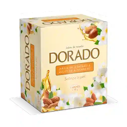 Dorado Jabón de Tocador Jazmines y Aceite de Almendras