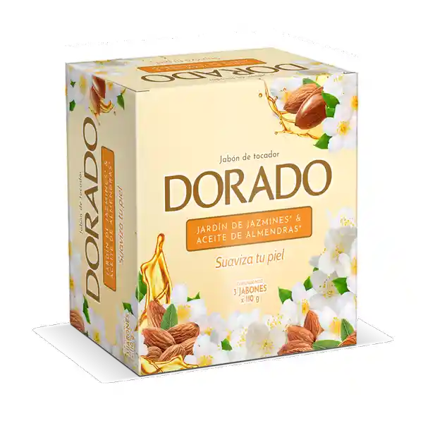 Dorado Jabón de Tocador Jazmines y Aceite de Almendras