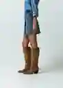Falda Fungi Mujer Azul Indigo Medio Talla 12 Naf Naf